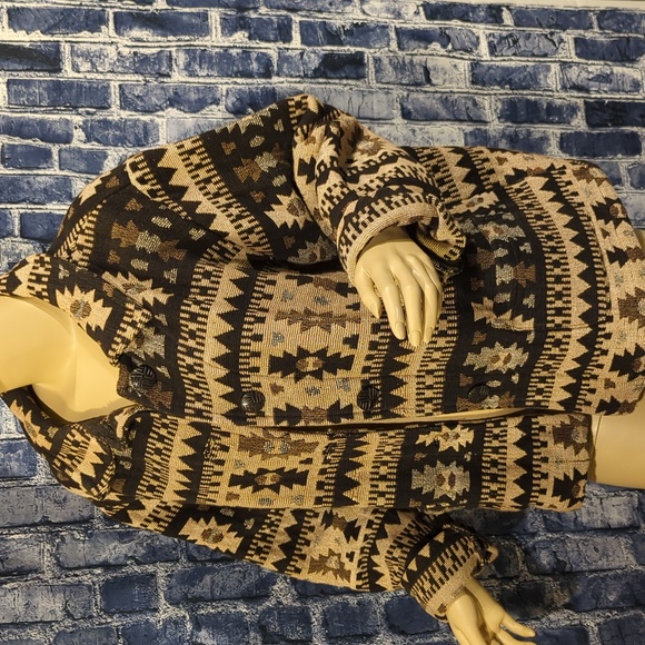 Chico's Jackets & Blazers - Chico's Southwest Western Print Tapestry Jacket Coat